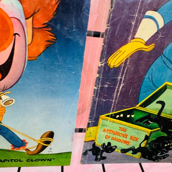 Bozo and the Big Balloon 4 &  Mysterious Box os Shadows 3 lot Dell Golden Age - Picture 7 of 8